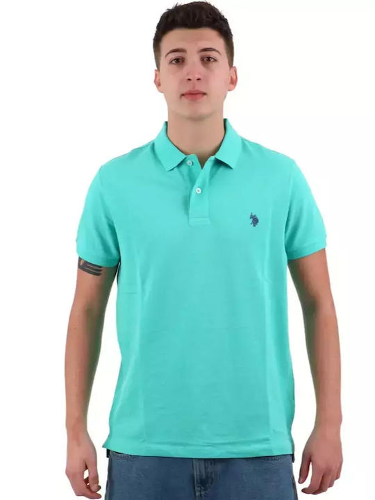 U.S. Polo Assn. Bluza pentru bărbați cu mâneci scurte Polo Verde