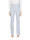 Sandro Ferrone Women's Fabric Trousers Light Blue