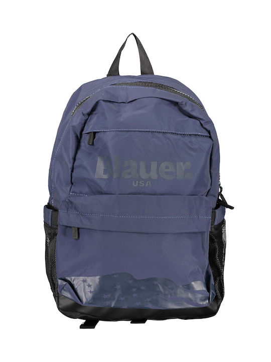 Blauer Männlich Stoff Rucksack Blau