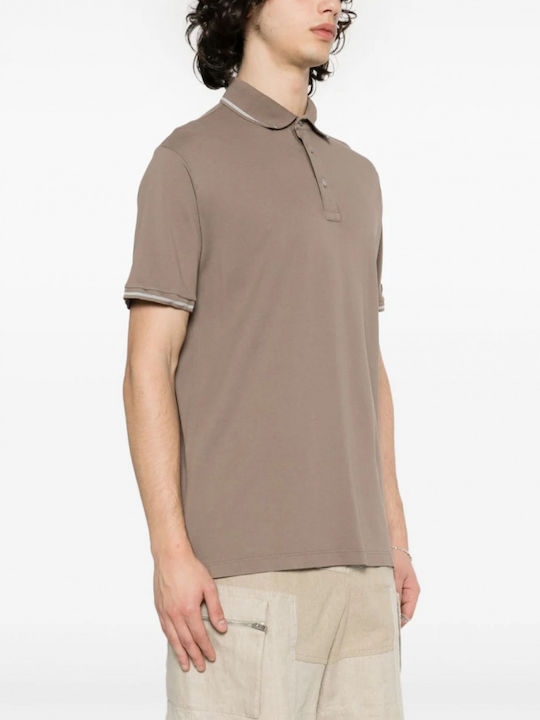 Paul & Shark Men's Short Sleeve Blouse Polo Beige