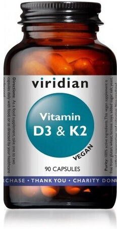 Βιταμίνη D3 & K2 - Vitamin D3 & K2 90 Veg Caps - Viridian