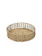 Espiel Decorative Basket Wicker with Handles Beige 30x30x30cm