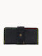 Large Leather Women's Wallet Cards Black
