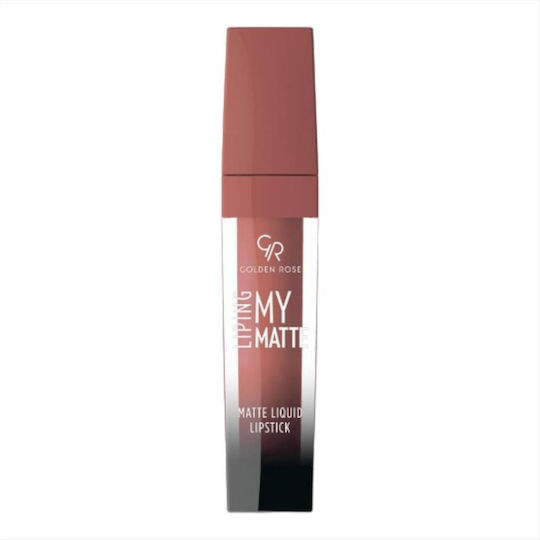 Golden Rose Liping My Matte Lang anhaltend Flüssig Lippenstift Matt No25 5ml