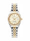 Jacques Du Manoir Damen Uhr mit Gold Metallarmband
