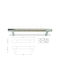 Perfect Handle Furniture made of Metallic & Zamak Nickel Matte-Chrome ICP-14006-128mm 1pcs