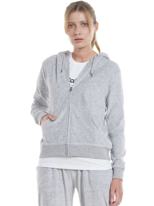 Body Action Women's Long Hooded Fleece Sweatshi...