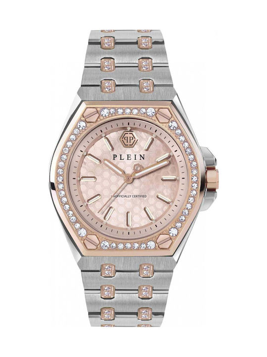 Philipp Plein Women's Watch with White Metal Br...