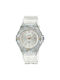 Casio Ladies Collection Uhr mit Weiß Kautschukarmband