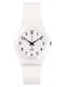 Swatch New Core Γυναικείο Ρολόι 34mm Μπαταρίας με Λευκό Καουτσούκ Λουράκι