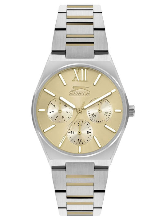 Slazenger Γυναικείο Ρολόι 34mm Μπαταρίας με Μεταλλικό Μπρασελέ
