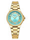 Curren Women's Watch 33mm Battery with Gold Stainless Steel Strap