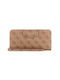 Guess Eco Brenton Slg Large Fabric Women's Wallet Brown