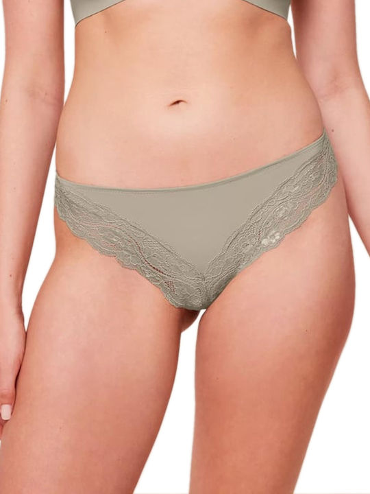 Triumph Γυναικείο Slip με Δαντέλα Χακί