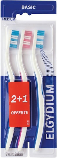 Elgydium Basic Manual Toothbrush Medium 1pcs