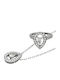 Savvas Design Set with Ring & Pendant from White Gold 18K
