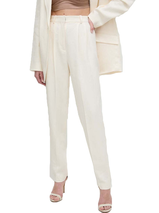 Hugo Boss Women's Fabric Trousers White