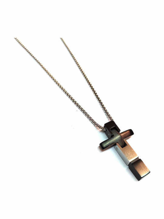 Amalfi Accessories Cruci Din Oțel Cu Lanț