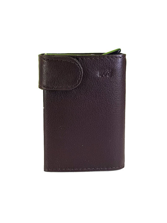 Leather Card Holder Rcm Z01-brown Brown