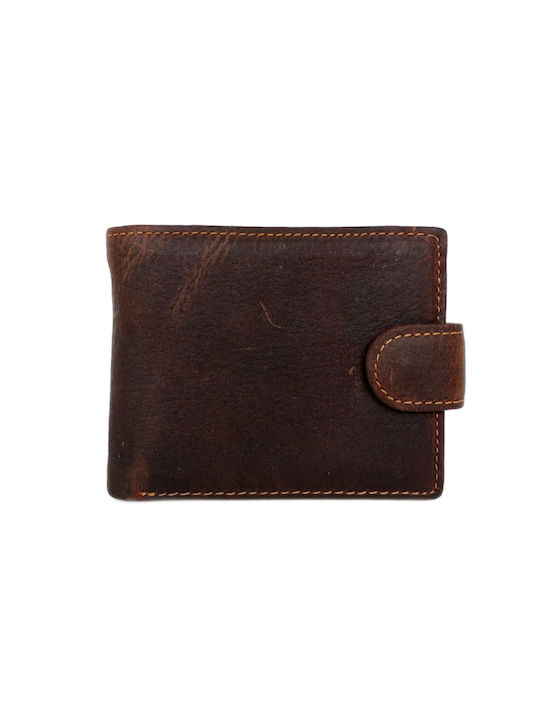 My Shoe Fashion Men's Leather Wallet Brown