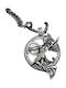 Pendant Necklace Goddess Athena of Greek Mythology in Silver Tone
