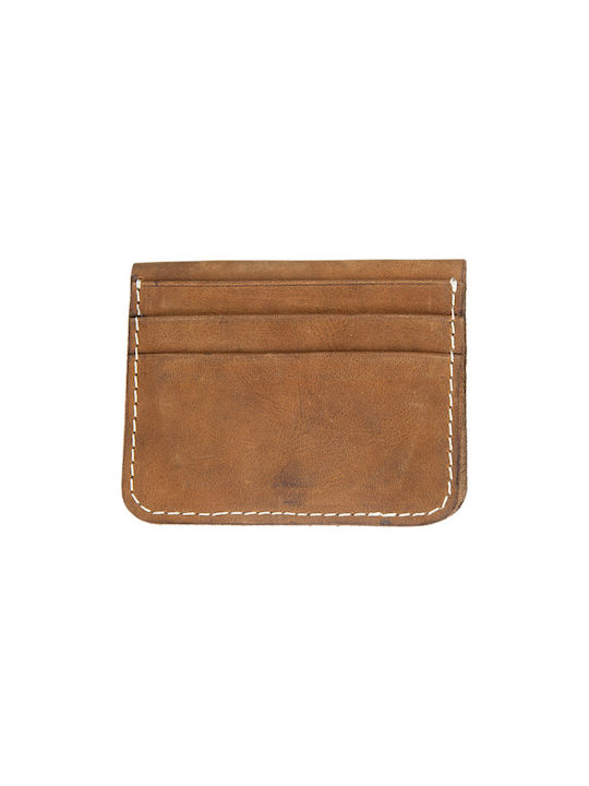 Men's Handmade Small Leather Wallet Toya Brown