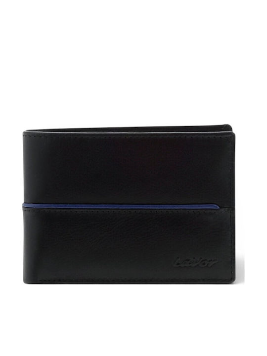 Lavor Δερμάτινο Ανδρικό Πορτοφόλι με RFID Μαύρο