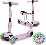 Ricokids Kinderroller 3-Rad mit Sitz Rosa