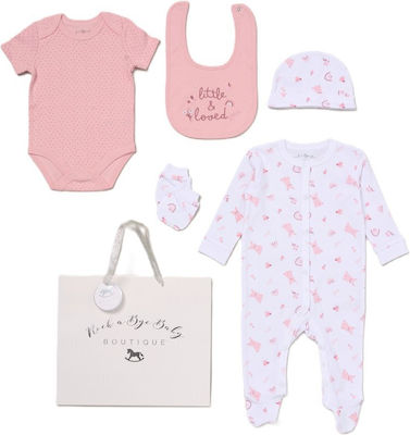 Rock A Bye Baby Newborn Clothing Set for Girl 6pcs