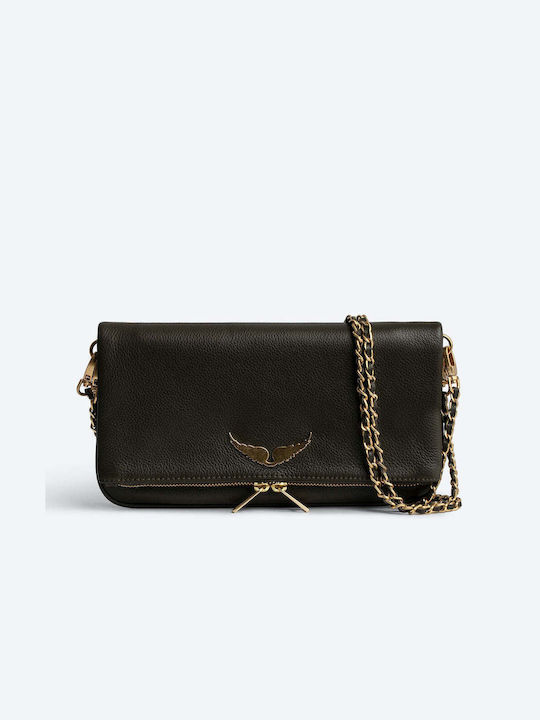 Zadig & Voltaire Leather Women's Bag Shoulder Khaki