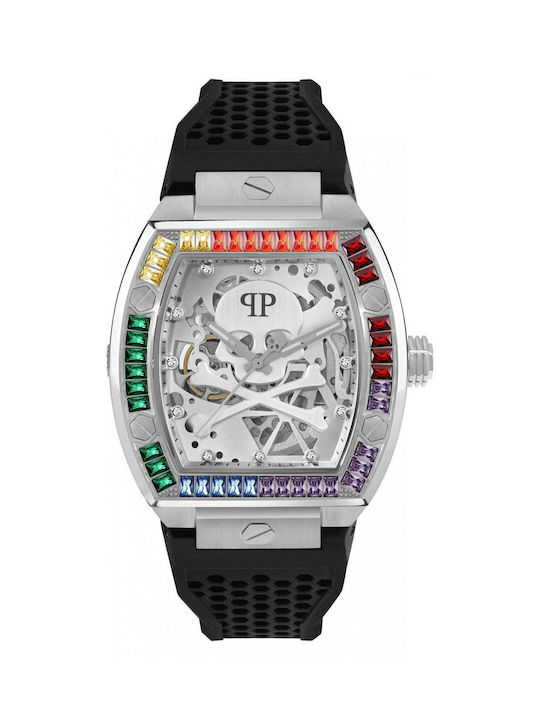 Philipp Plein The Skeleton Herrenuhr 44mm Autom...