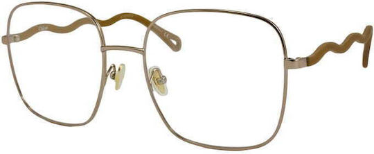 Chloe Weiblich Metallisch Brillenrahmen Gold 13841