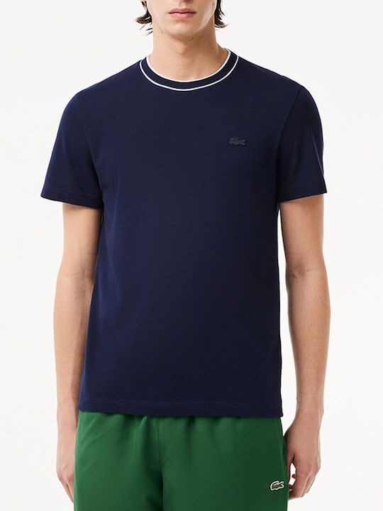 Lacoste Ανδρικό T-shirt Κοντομάνικο Navy Μπλε