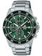 Casio Edifice Men's Watch 43.8mm Chronograph Battery with Silver / Silver Metal Bracelet