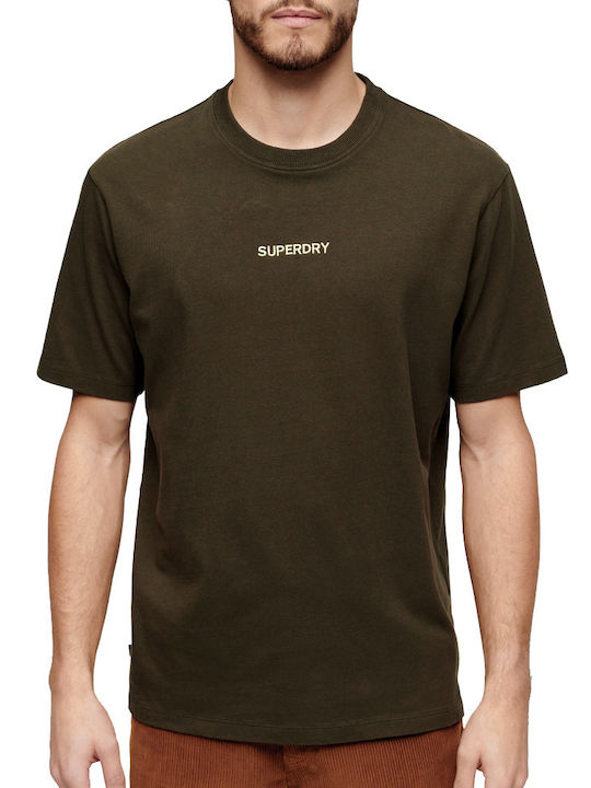 Superdry Ανδρικό T-shirt Κοντομάνικο Χακί