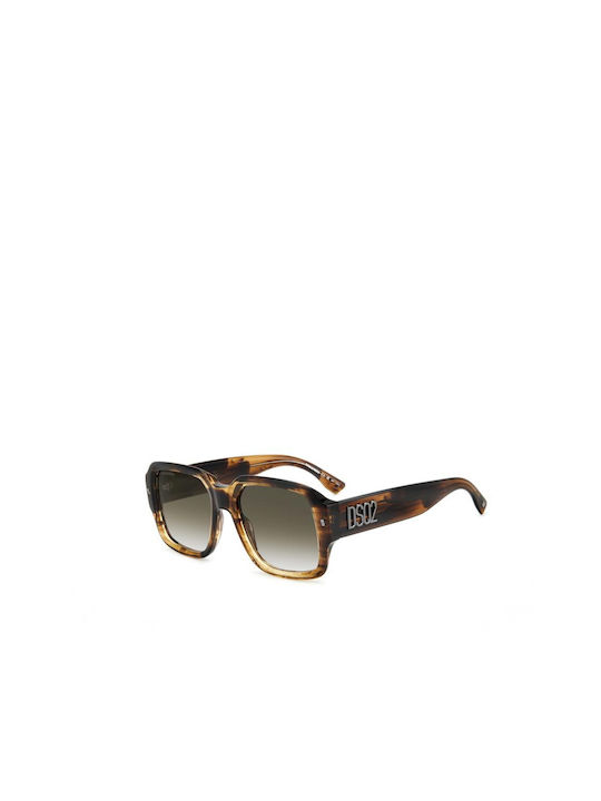 Dsquared2 Sonnenbrillen mit Braun Schildkröte Rahmen und Braun Verlaufsfarbe Linse D2 0106/S GMV/9K