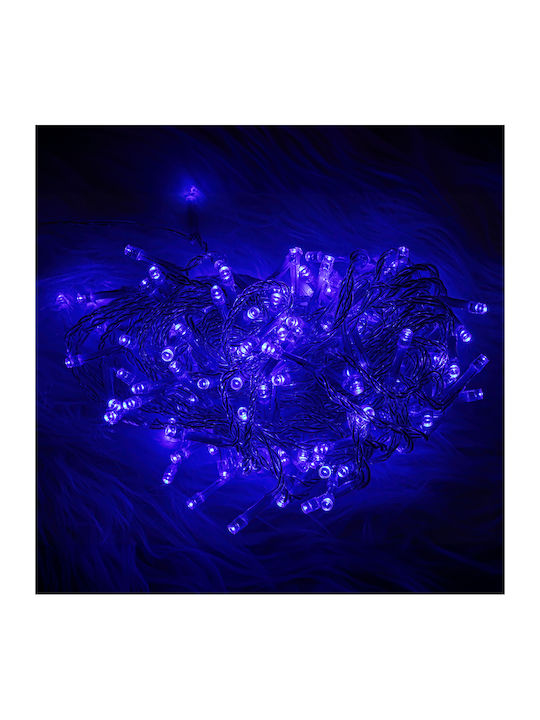 100 Christmas Lights LED Blue in String