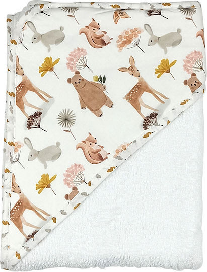 Baby Star Baby Bathrobe Hooded 95x95cm