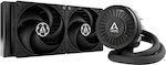 Arctic Liquid Freezer III 240 Black Wasserkühlung für Prozessor Doppelter Ventilator 120mm für Sockel AM4/AM5/1700