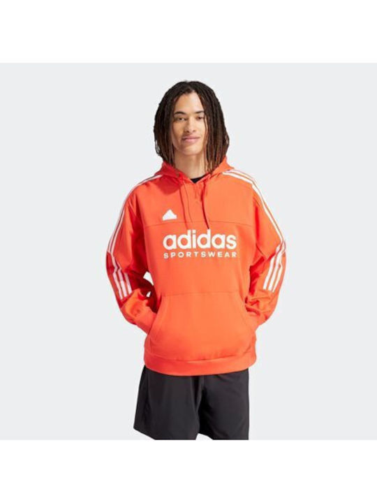 Adidas Hanorac pentru bărbați cu glugă Roșu