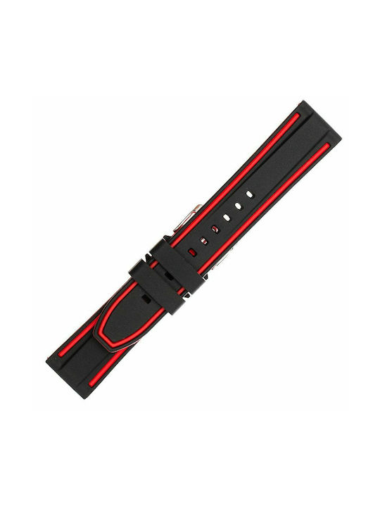 Gummi-Armband Schwarz 26mm