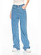 Hoch tailliert Damenjeans Blue