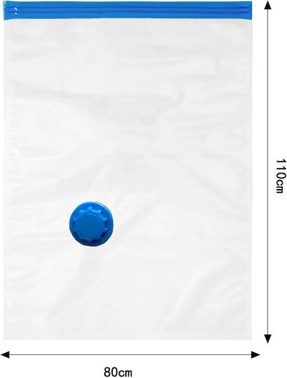 Tpster Kunststoff Aufbewahrungsbeutel für Kleidung Luftdicht und mit Vakuum 80x110cm 1Stück