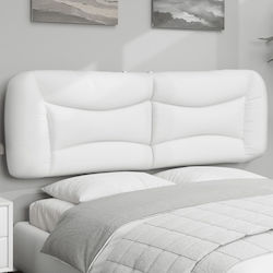 vidaXL LED Cushion for Headboard in White Faux ...