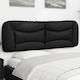 vidaXL LED Headboard Cushion in Black Faux Leather 170x48cm