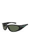 Arnette Ilum 2.0 Unisex Sunglasses with Black Horn-Rimmed Frame and Grey Lens