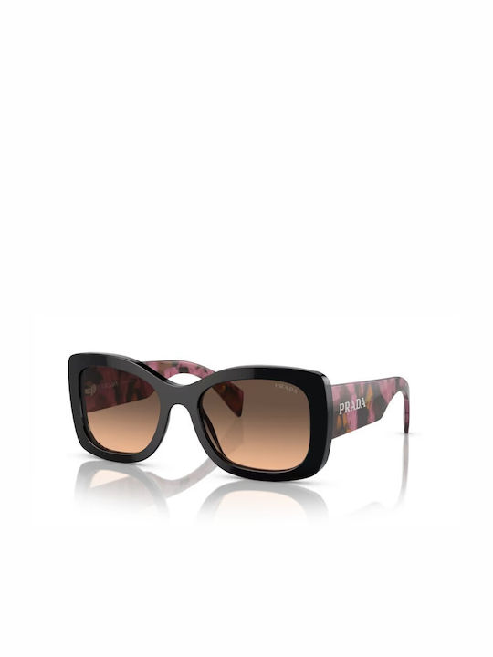 Prada Sonnenbrillen mit Schwarz Rahmen und Braun Linse PRA08SS 12O50C