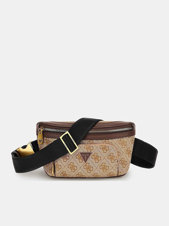 Guess Leder Gürteltasche Beige