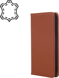 Wallet Δερμάτινο Καφέ (Moto G22)