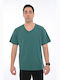 Bodymove Ανδρικό Αθλητικό T-shirt Κοντομάνικο Green